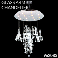 Coleccion Glass Arm Chandelier